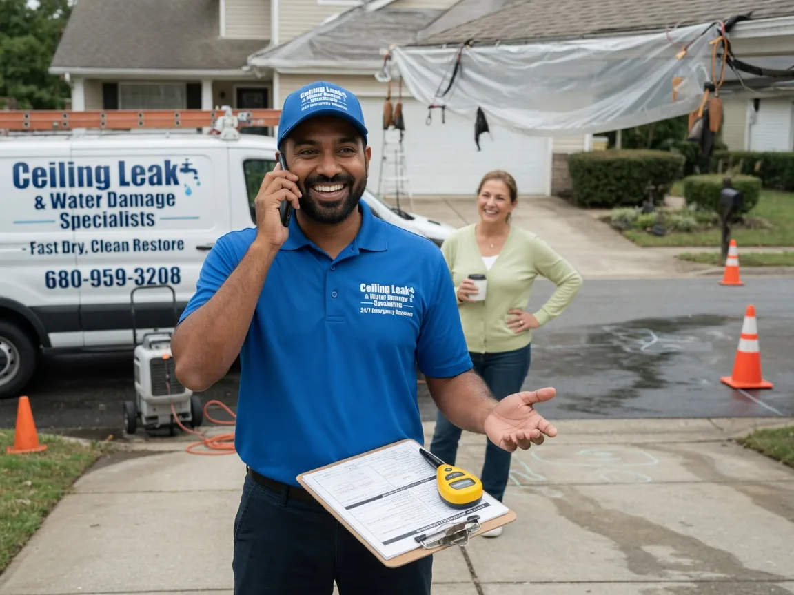 Ceiling Leak Cleanup Sunland Park, NM FAQs